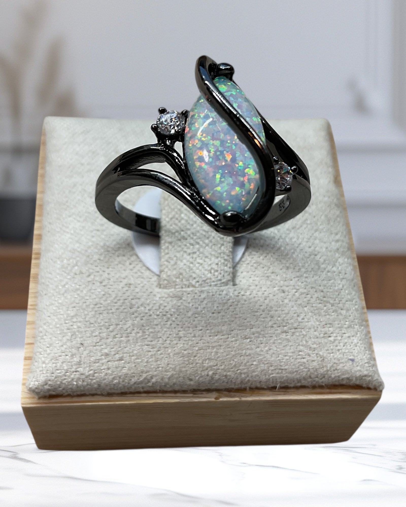 Bling Collection - Gemstone Ring (Lab Opal)
