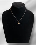 Bling Collection - Citrine Dainty Necklace (Sterling)