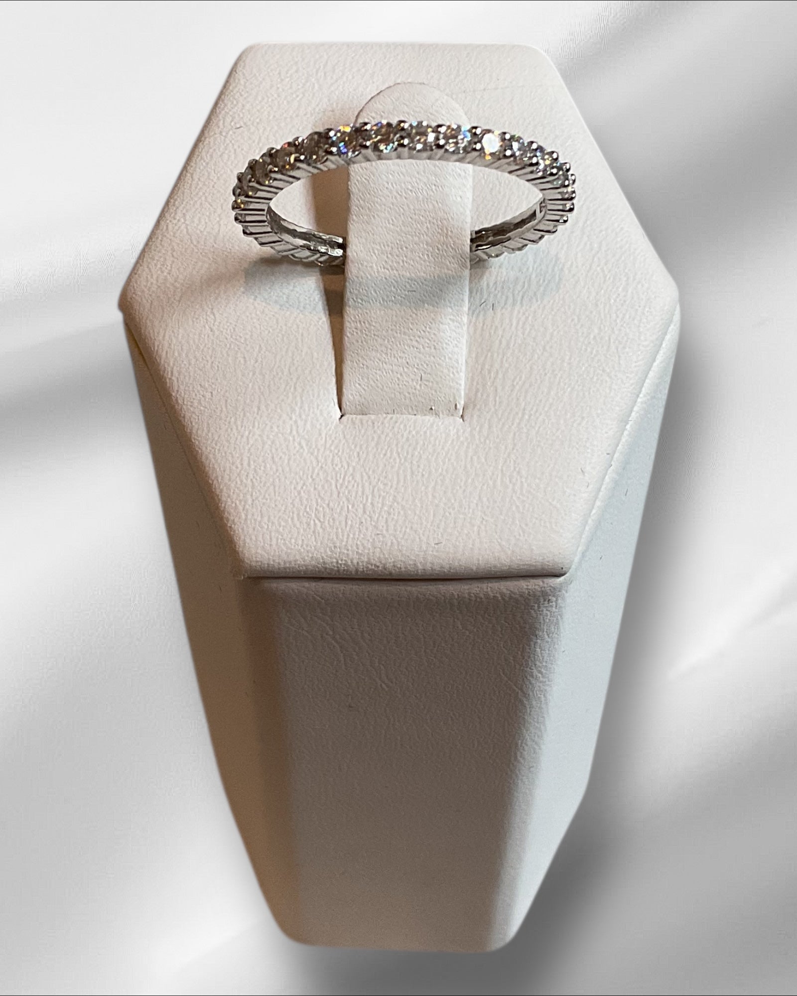 Bling Collection - Moissanite Eternity Ring (Sterling)