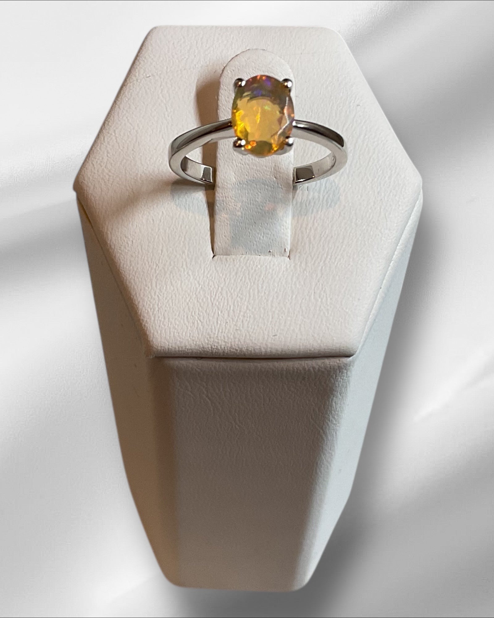 Bling Collection - Opal Gemstone Ring (Sterling)
