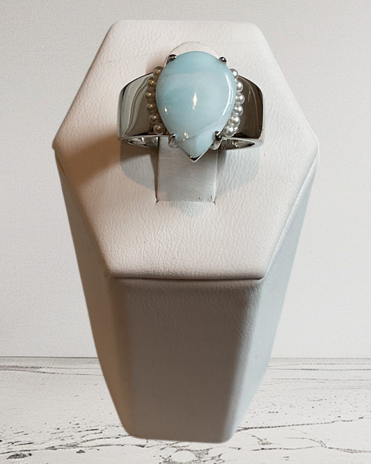 Bling Collection - Gemstone Ring (Larimar)
