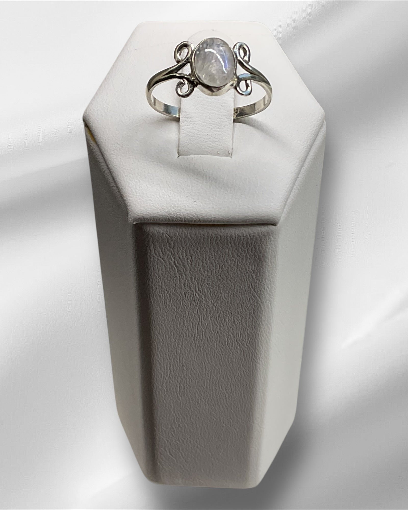 Bling Collection - Moonstone Gemstone Ring (Sterling)