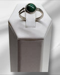 Bling Collection - Malachite Gemstone Ring (Sterling)