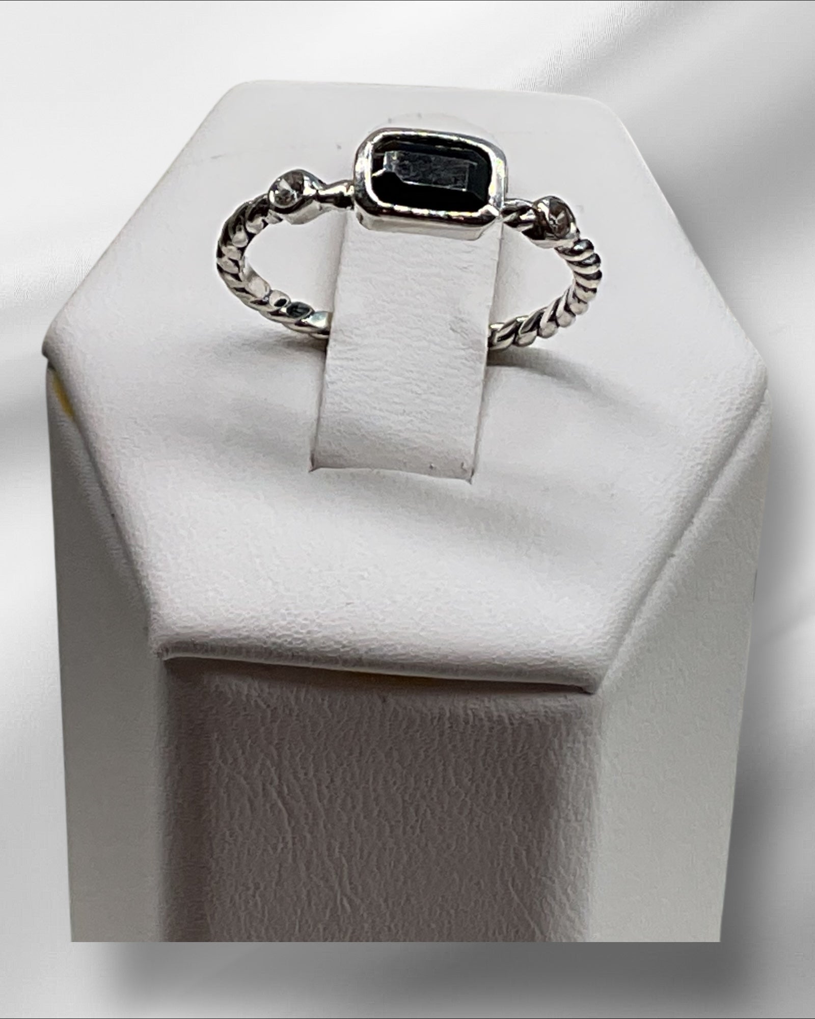 Bling Collection - Onyx Gemstone Ring (Sterling)