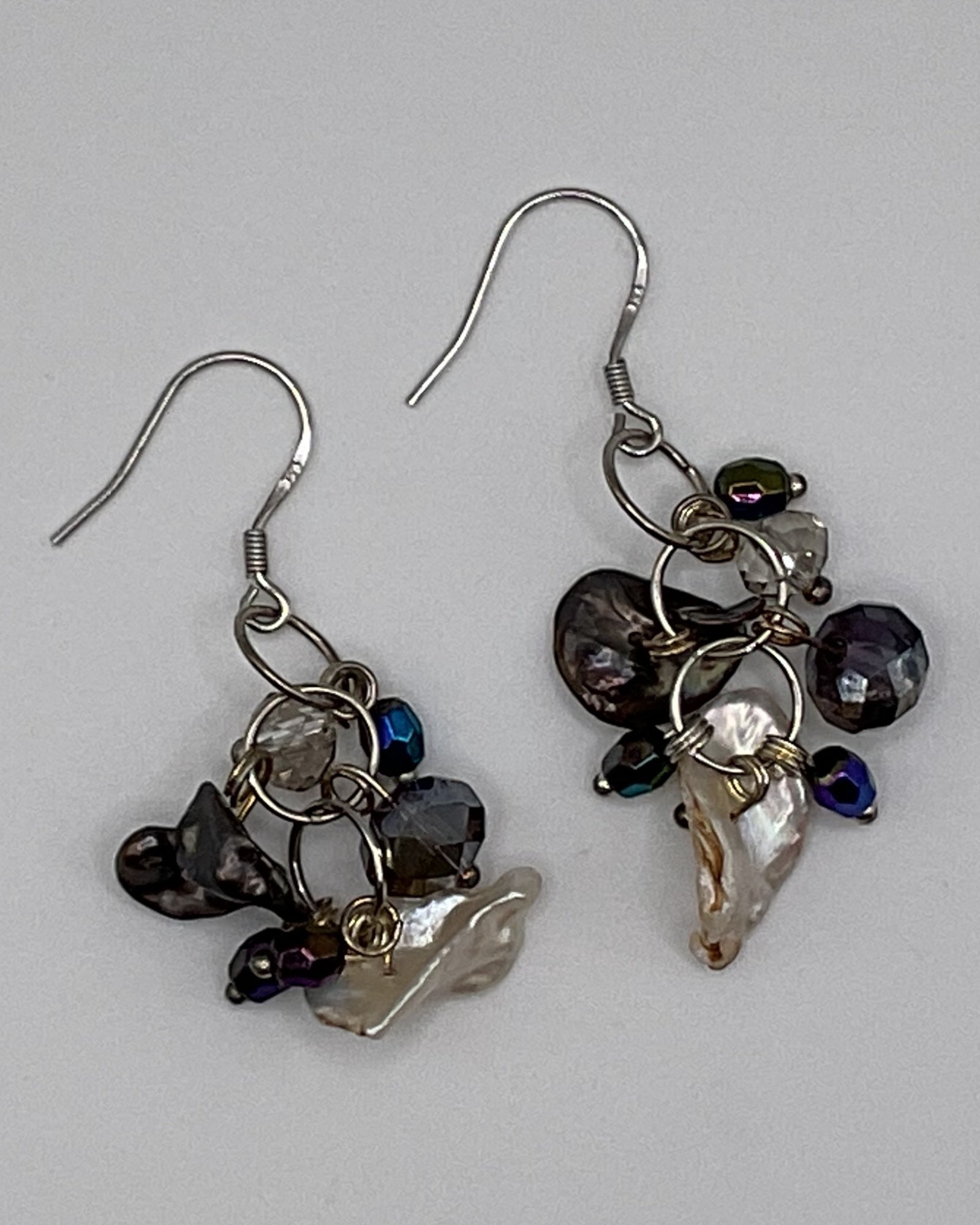 Bling Collection - Pearl Designer Earring (Sterling)