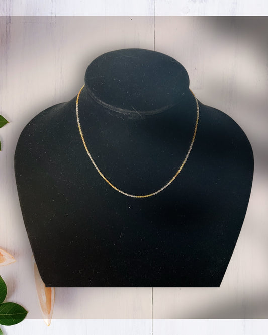 Bling Collection - Chain Necklace (Tri-Colored Twisted Rock)