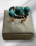 Howlite Wire Wrapped Ring (Size 7)