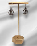 Bling Collection - Smoky Quartz Designer Earrings (Sterling)