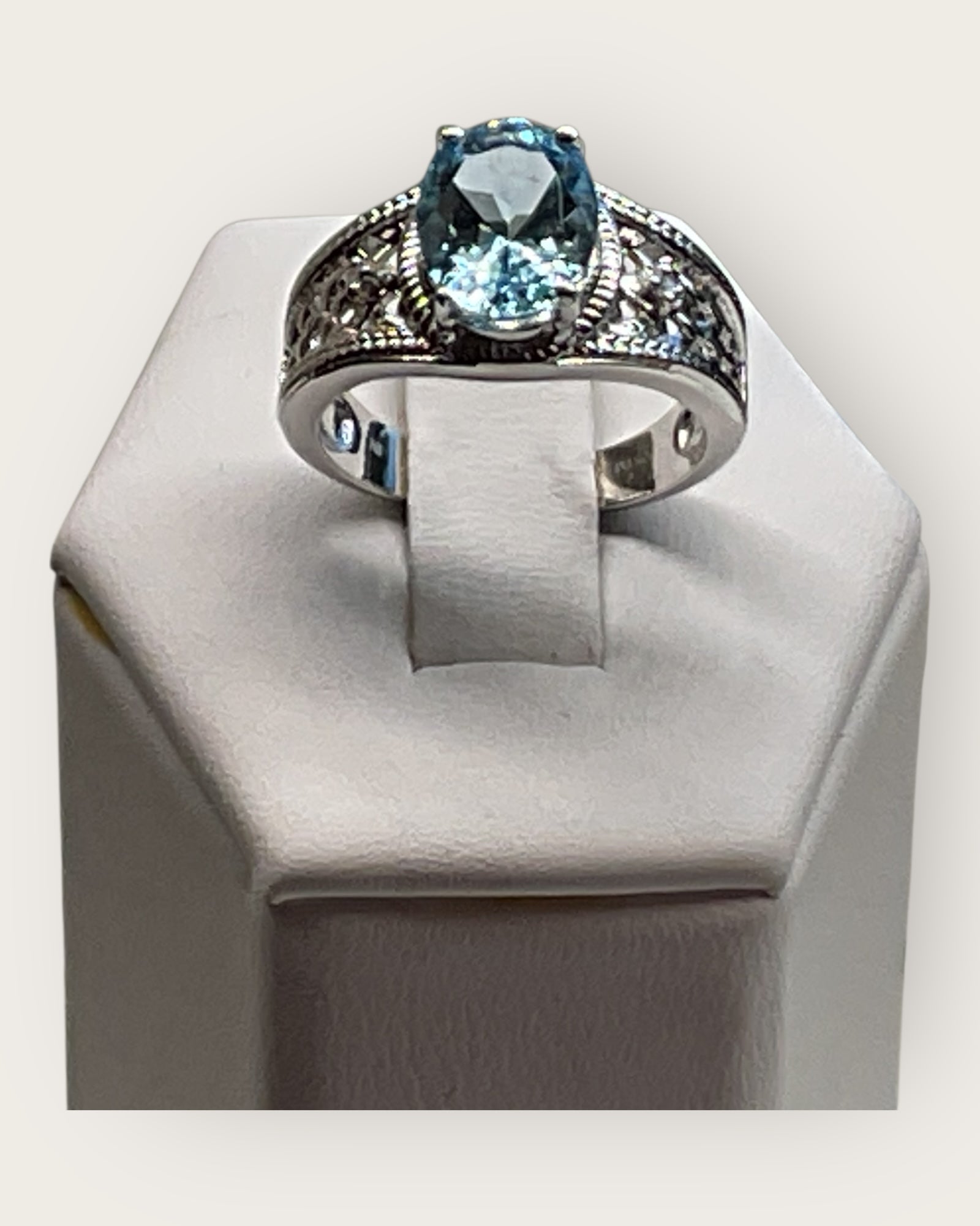 Affordable Luxury Collection - Blue Topaz Gemstone Ring (Sterling)