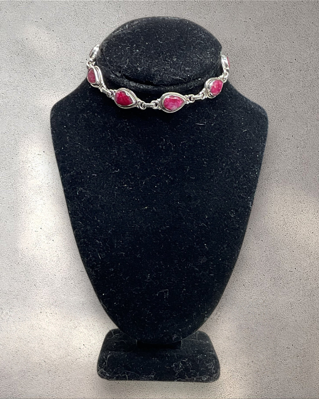 Bling Collection - Ruby Designer Bracelet (Sterling)