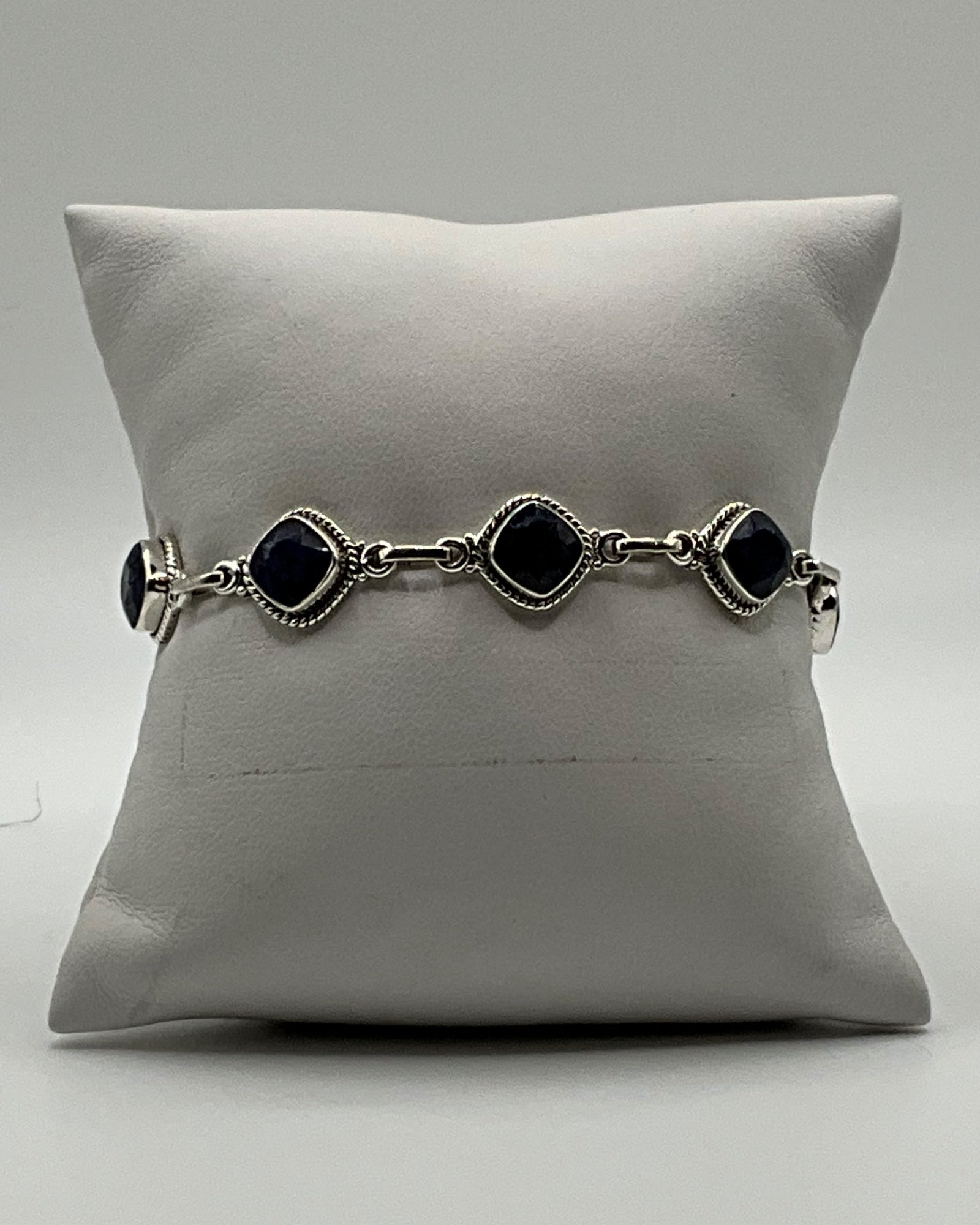 Bling Collection - Sapphire Designer Bracelet (Sterling)