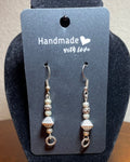 Silver Metal Casual Earrings