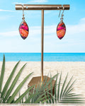 Bling Collection - Pink Dahlia Designer Earrings (Sterling)