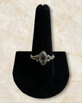 Bling Collection - Blue Topaz Gemstone Ring (Sterling)