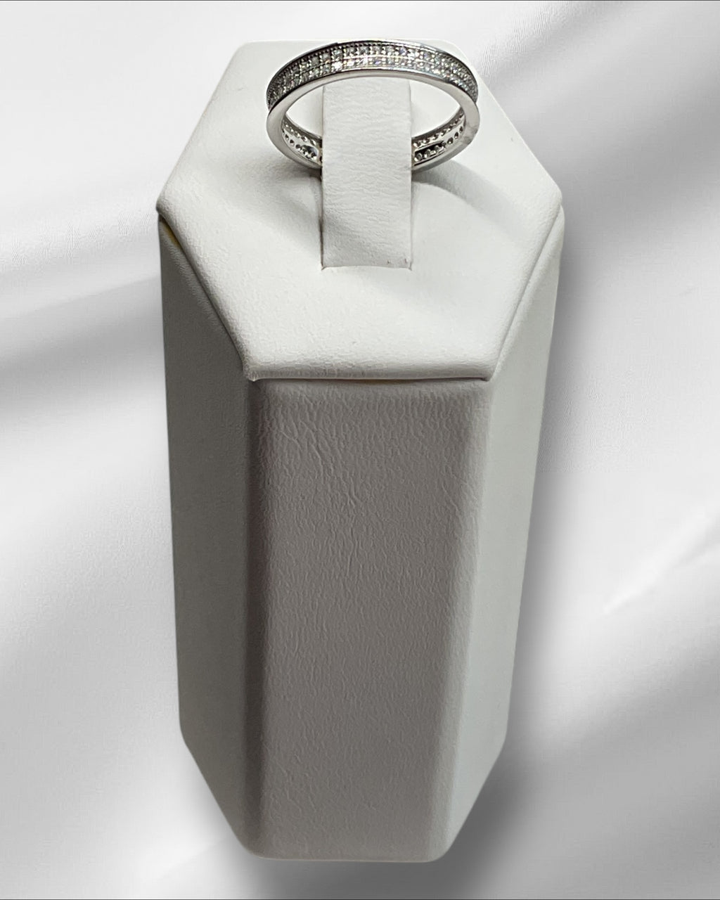 Bling Collection - Moissanite Eternity Ring (Sterling)