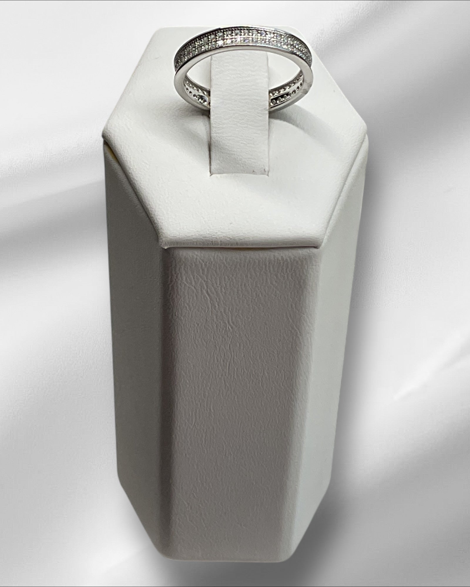 Bling Collection - Moissanite Eternity Ring (Sterling)