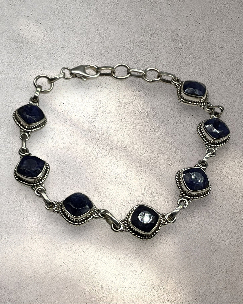 Bling Collection - Sapphire Designer Bracelet (Sterling)