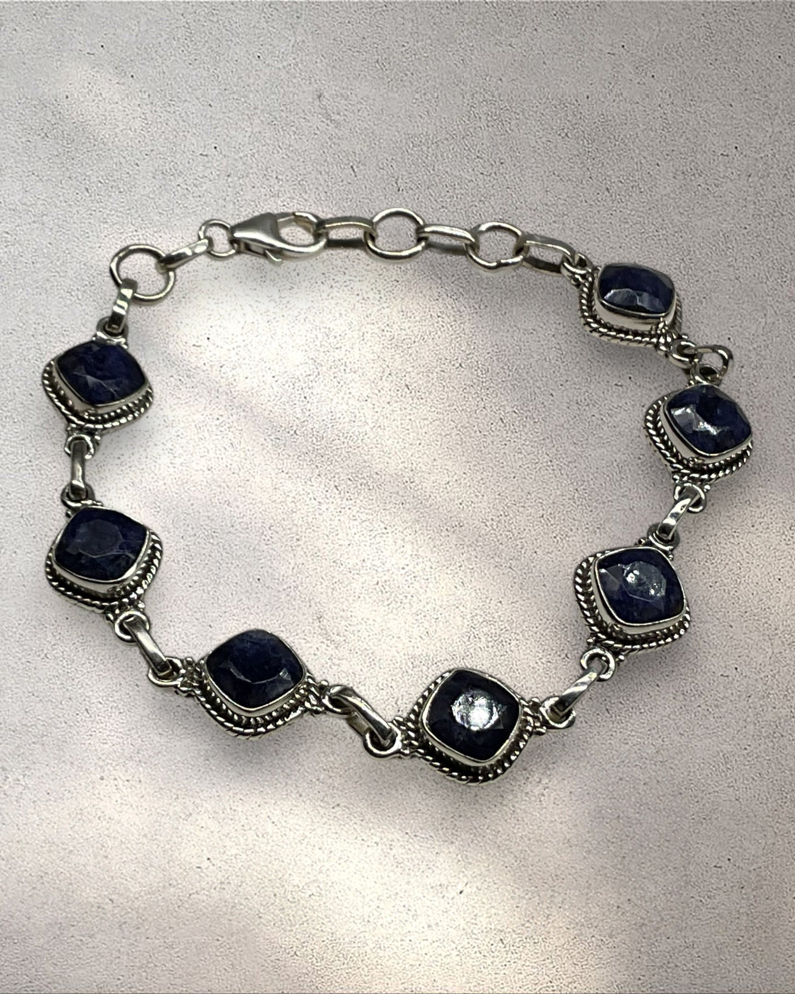Bling Collection - Sapphire Designer Bracelet (Sterling)