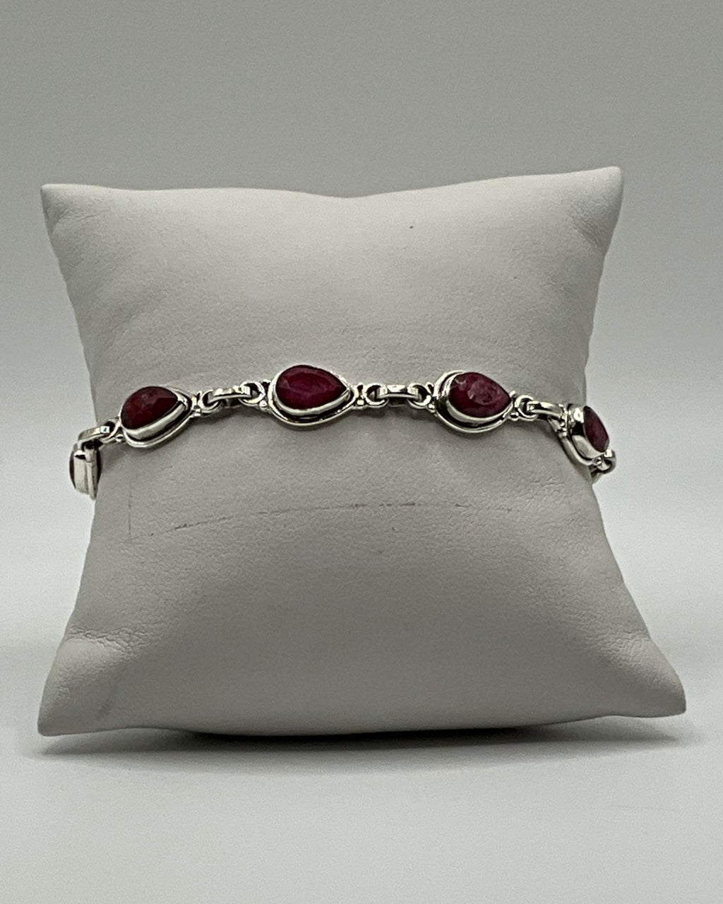 Bling Collection - Ruby Designer Bracelet (Sterling)