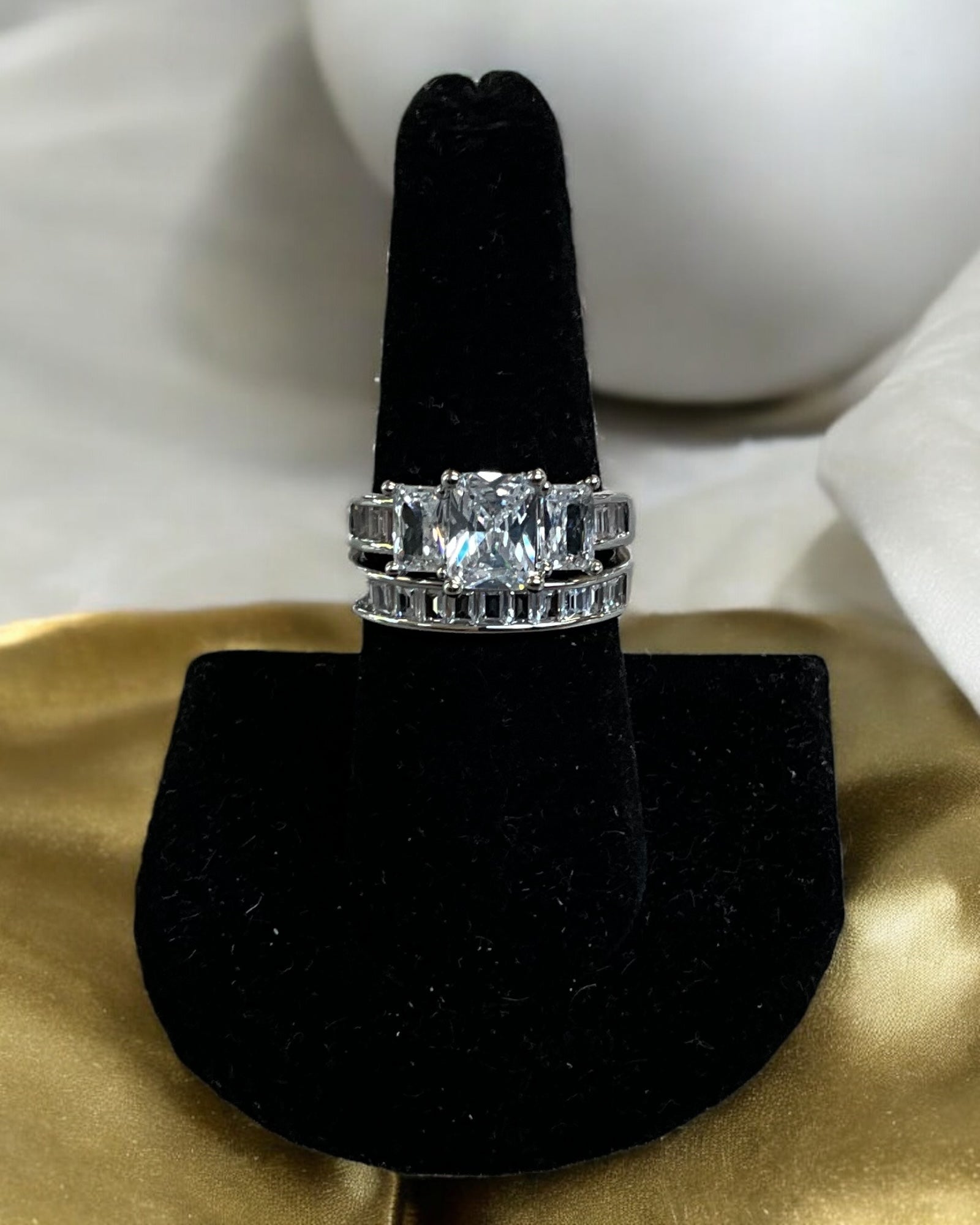 Bling Collection - Engagement/Wedding Set (Cubic Zirconia)