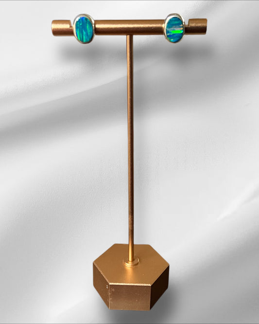 Bling Collection - Stud Earring (Lab Opal)