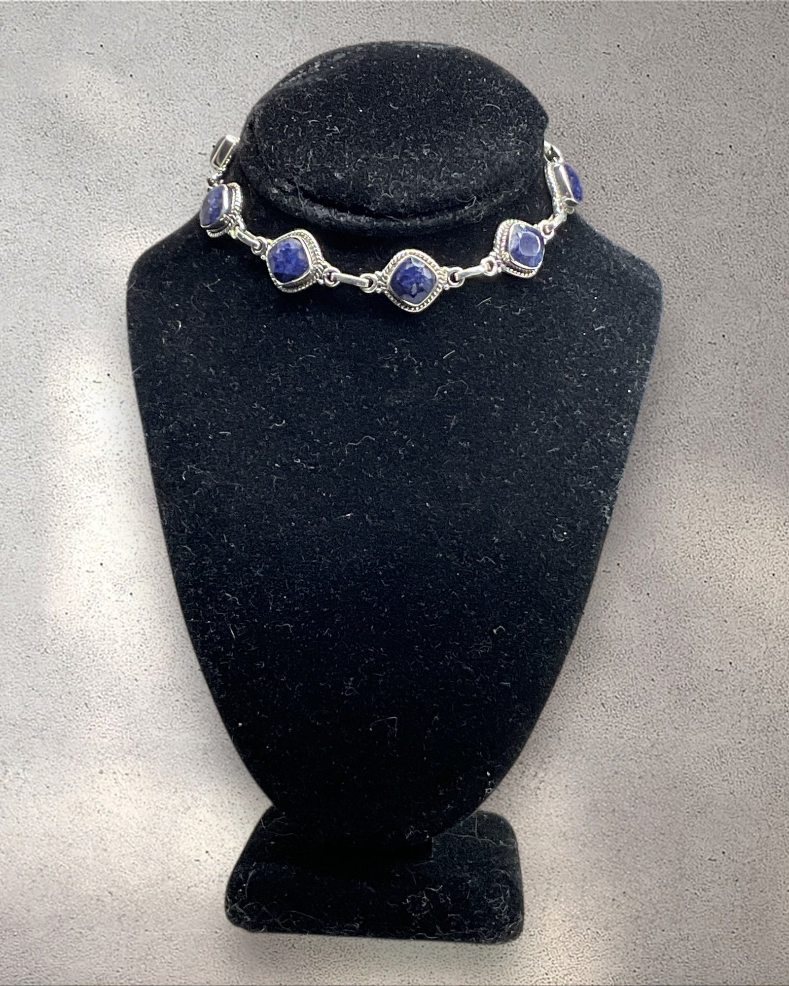 Bling Collection - Sapphire Designer Bracelet (Sterling)