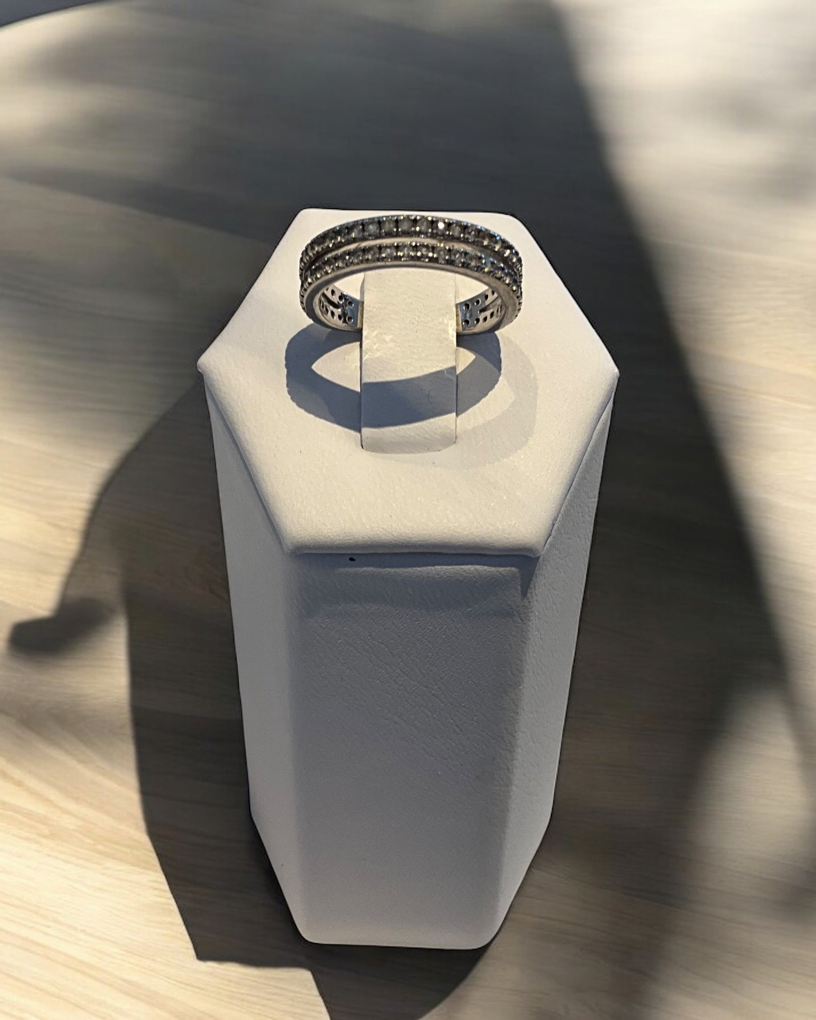 Bling Collection - White Topaz Gemstone Ring (Sterling)