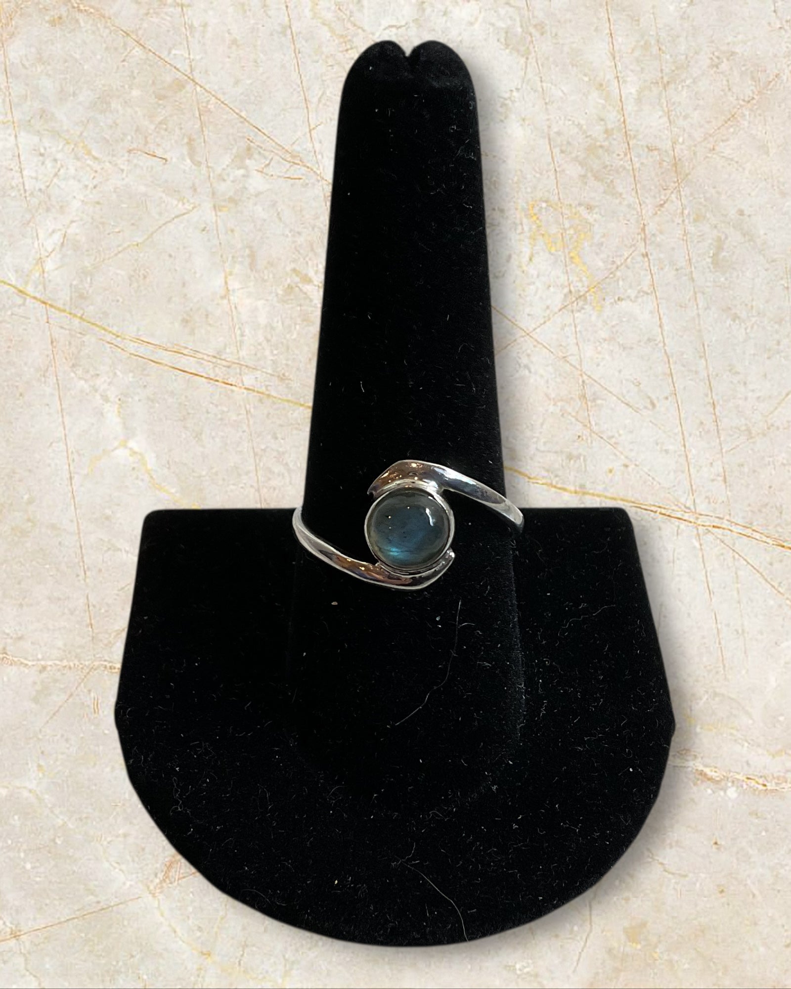 Bling Collection - Labradorite Gemstone Ring (Sterling)