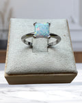 Bling Collection - Lab Opal Gemstone Ring (Sterling)