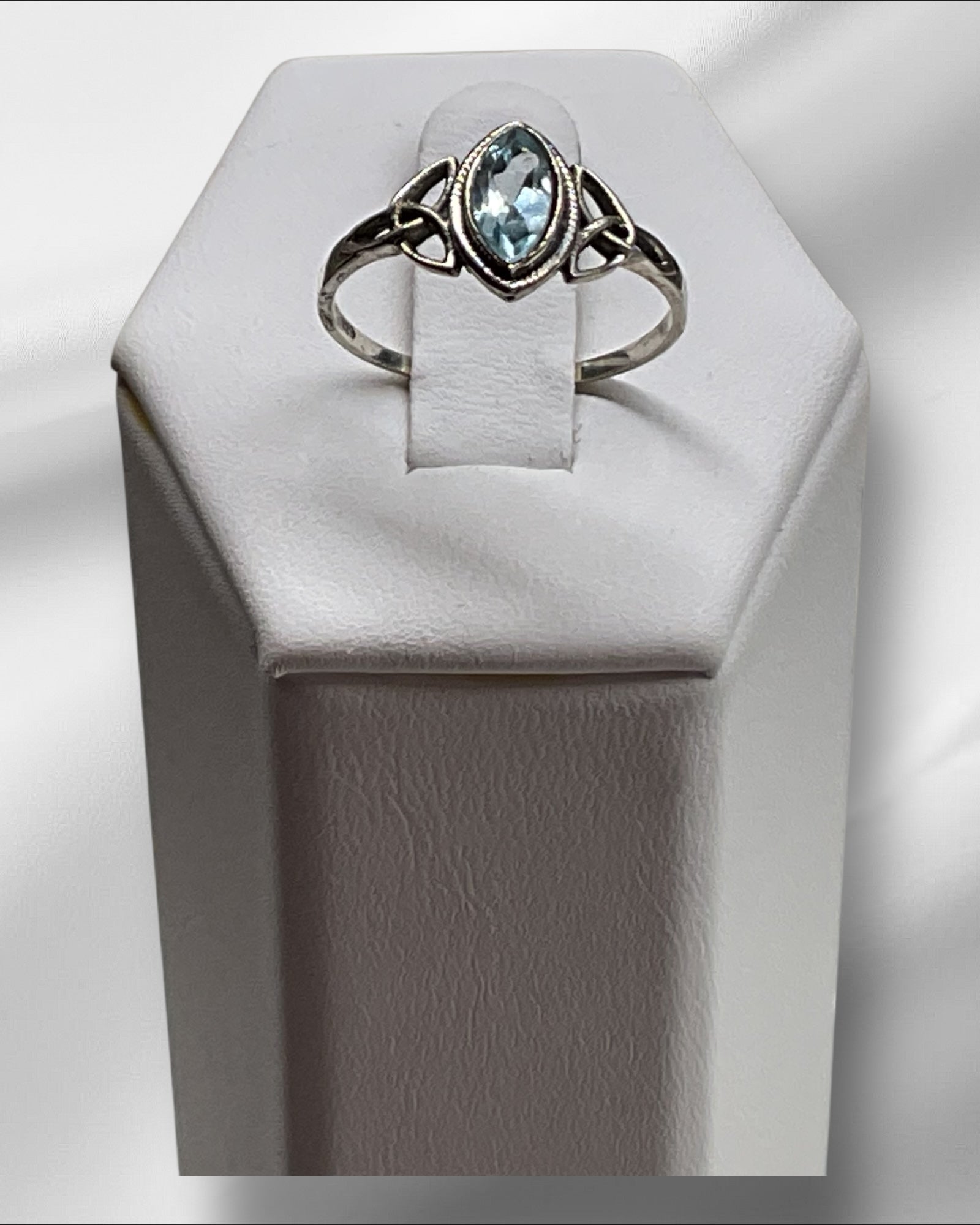 Bling Collection - Blue Topaz Gemstone Ring (Sterling)