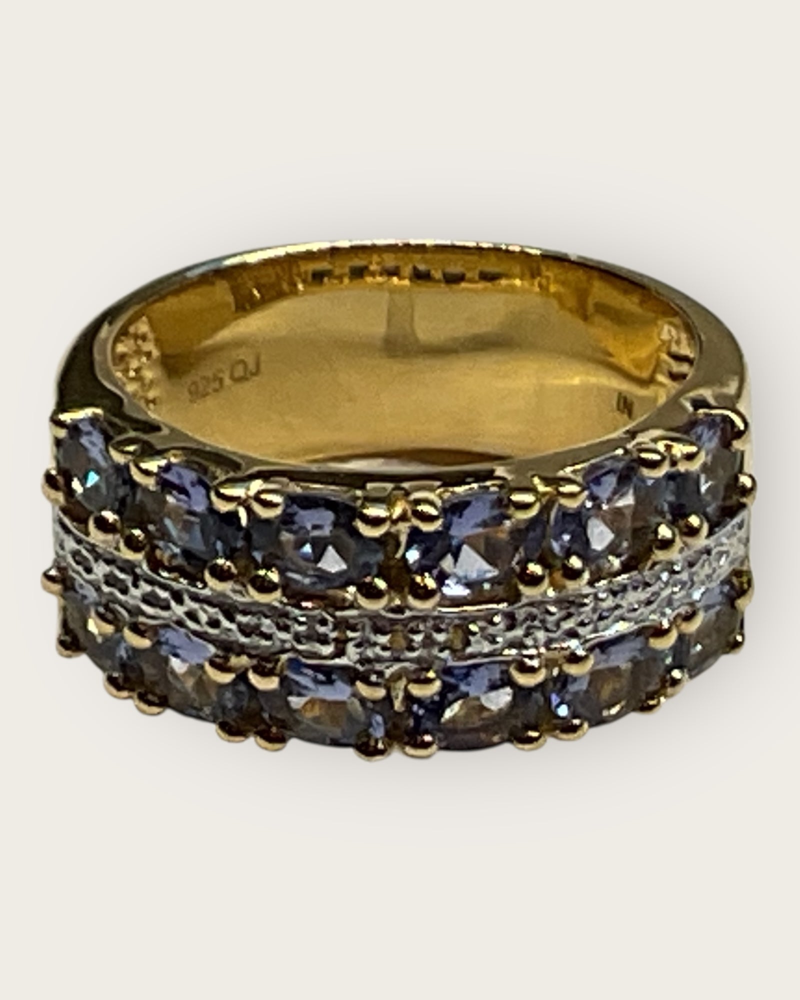 Affordable Luxury Collection - Tanzanite & Topaz Gemstone Ring (Sterling)