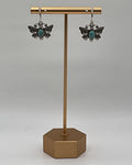 Bling Collection - Turquoise Inlay Butterfly Designer Earrings (Sterling)