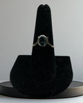 Bling Collection - Blue Topaz Gemstone Ring (Sterling)