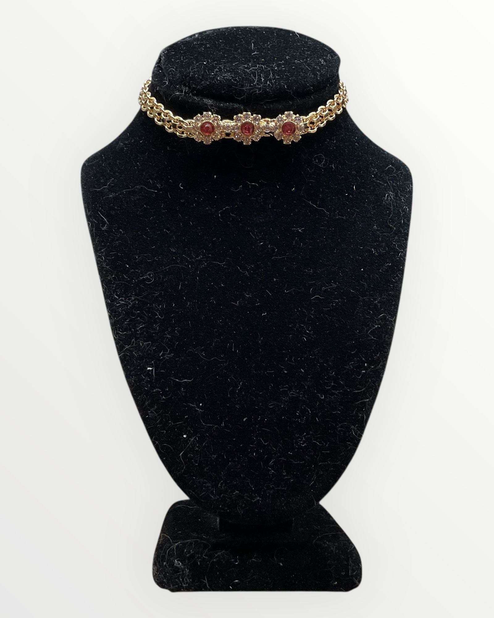 Bling Collection - Pink Sapphire Dainty Bracelet (Cubic Zirconia) (Sterling)