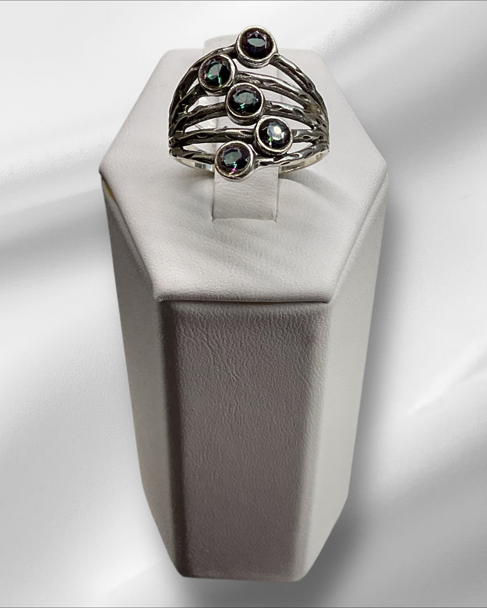 Bling Collection - Mystic Topaz Gemstone Ring (Sterling)