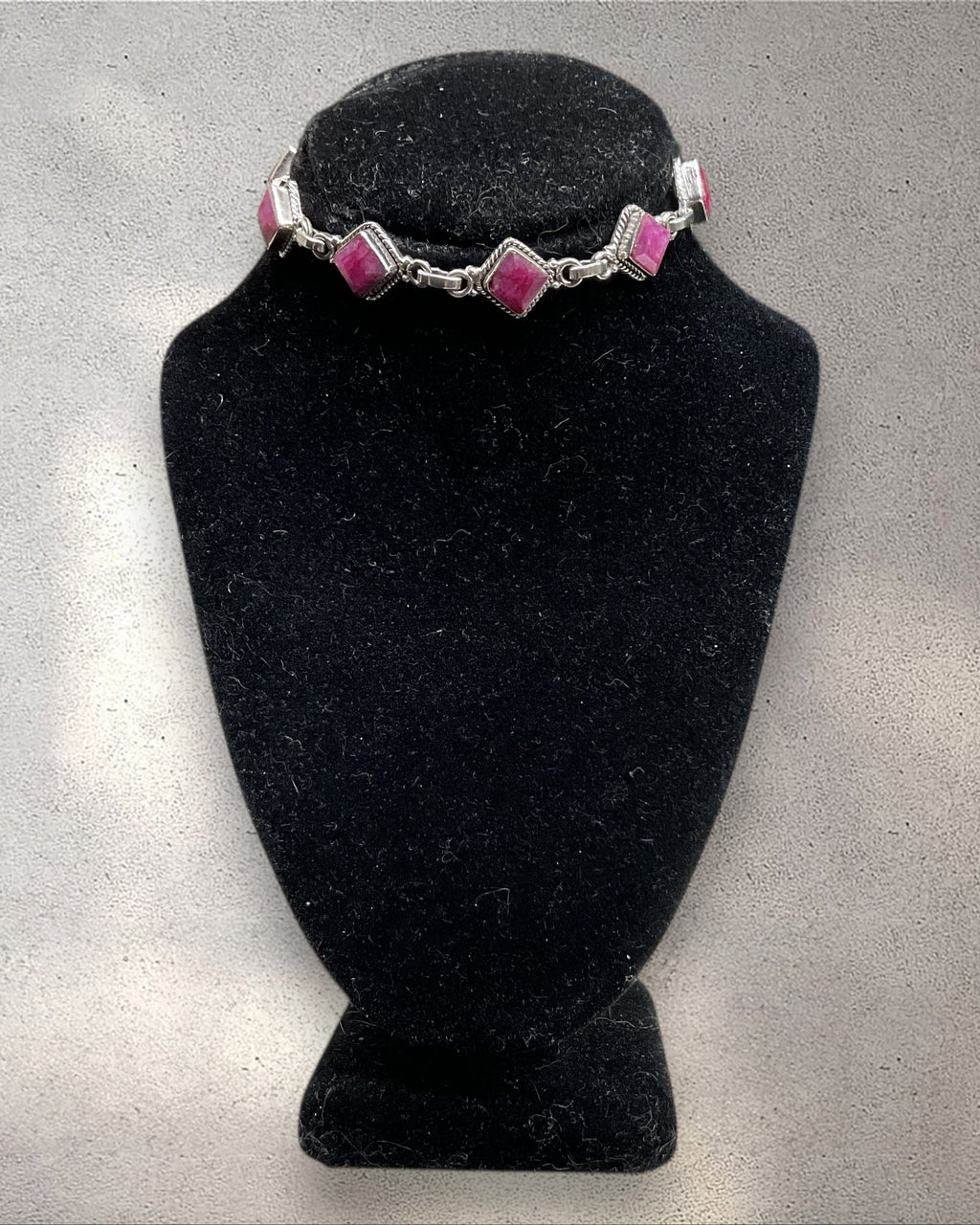 Bling Collection - Ruby Designer Bracelet (Sterling)