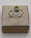 Bling Collection - Peridot Gemstone Ring (Sterling)