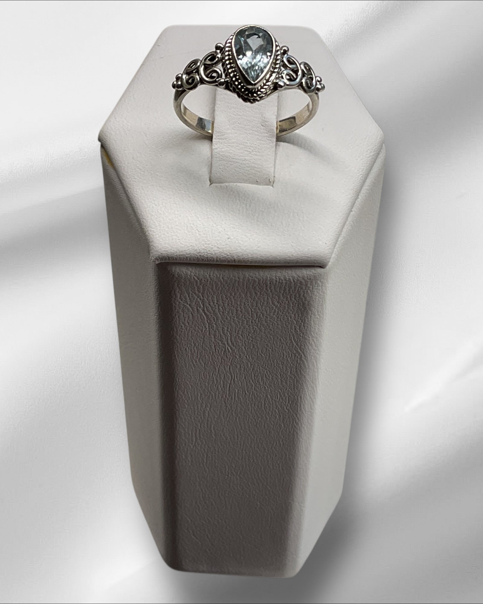 Bling Collection - Blue Topaz Gemstone Ring (Sterling)