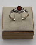 Bling Collection - Garnet Gemstone Ring (Sterling)
