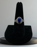 Bling Collection - Lapis Lazuli Gemstone Ring (Sterling)