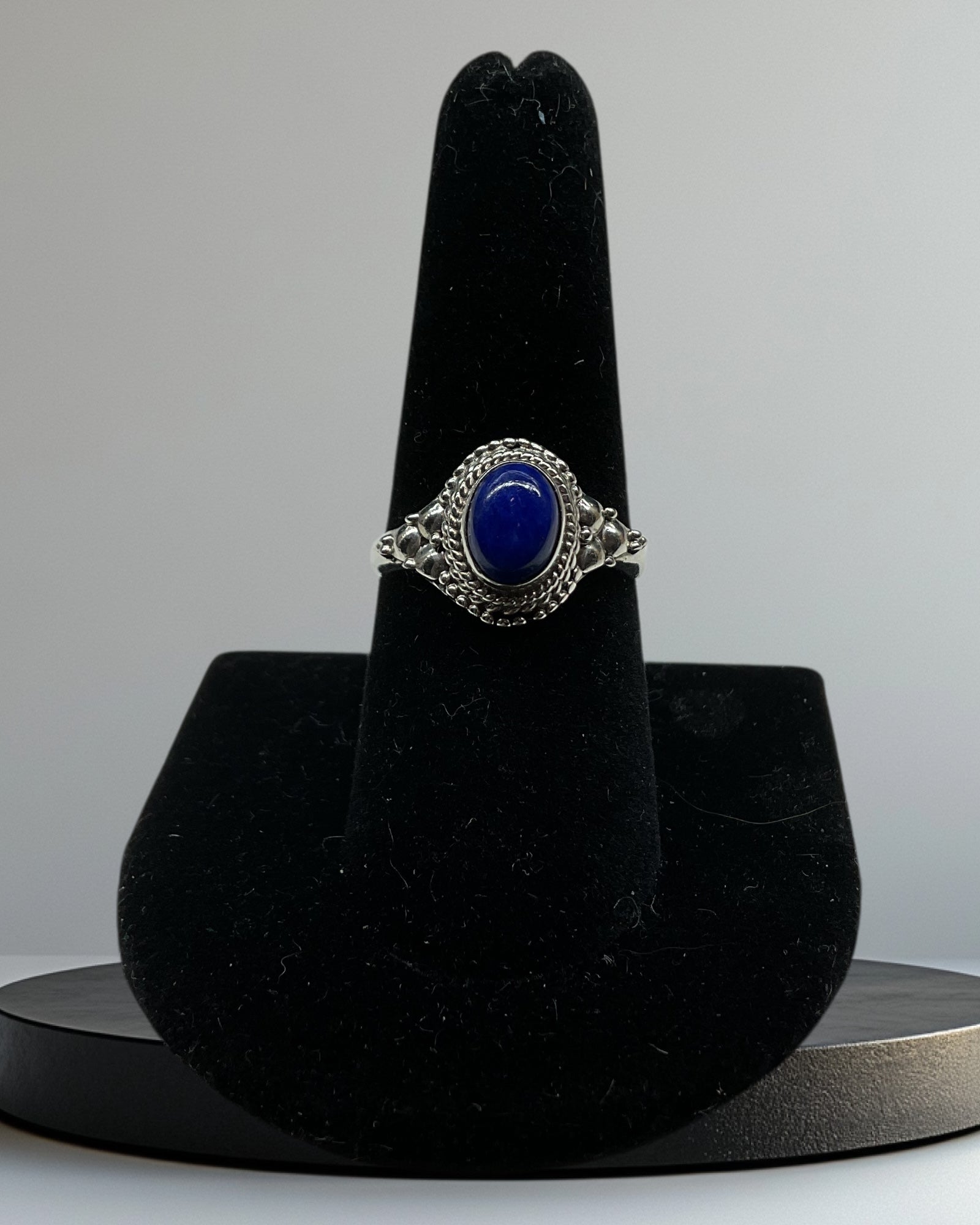 Bling Collection - Lapis Lazuli Gemstone Ring (Sterling)