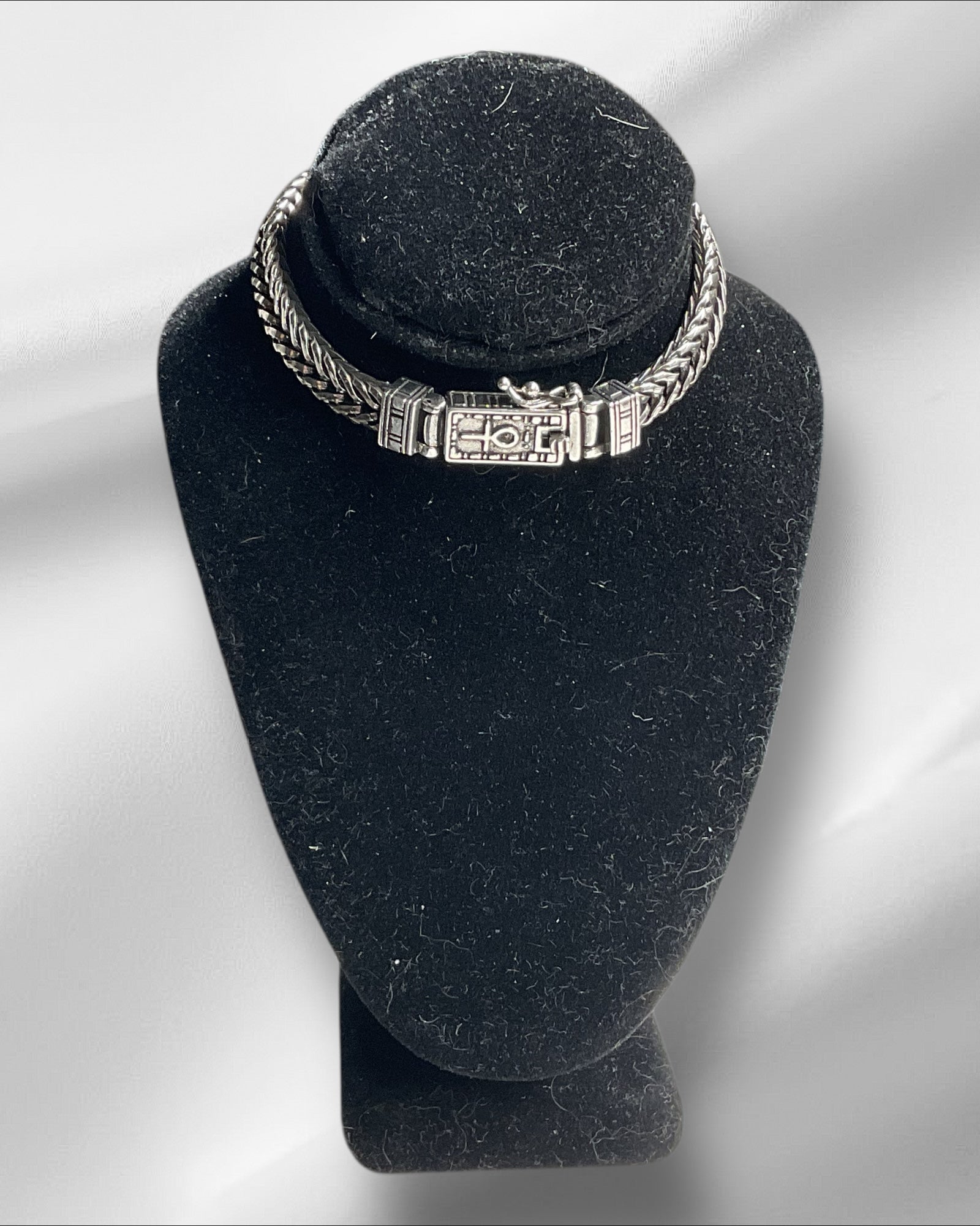 Sterling Silver Hand-Woven Unisex Bracelet