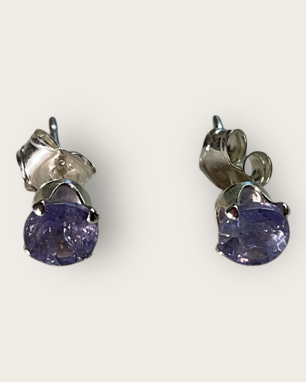 Bling Collection - Tanzanite Stud Designer Earring (Sterling)