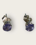 Bling Collection - Tanzanite Stud Designer Earring (Sterling)