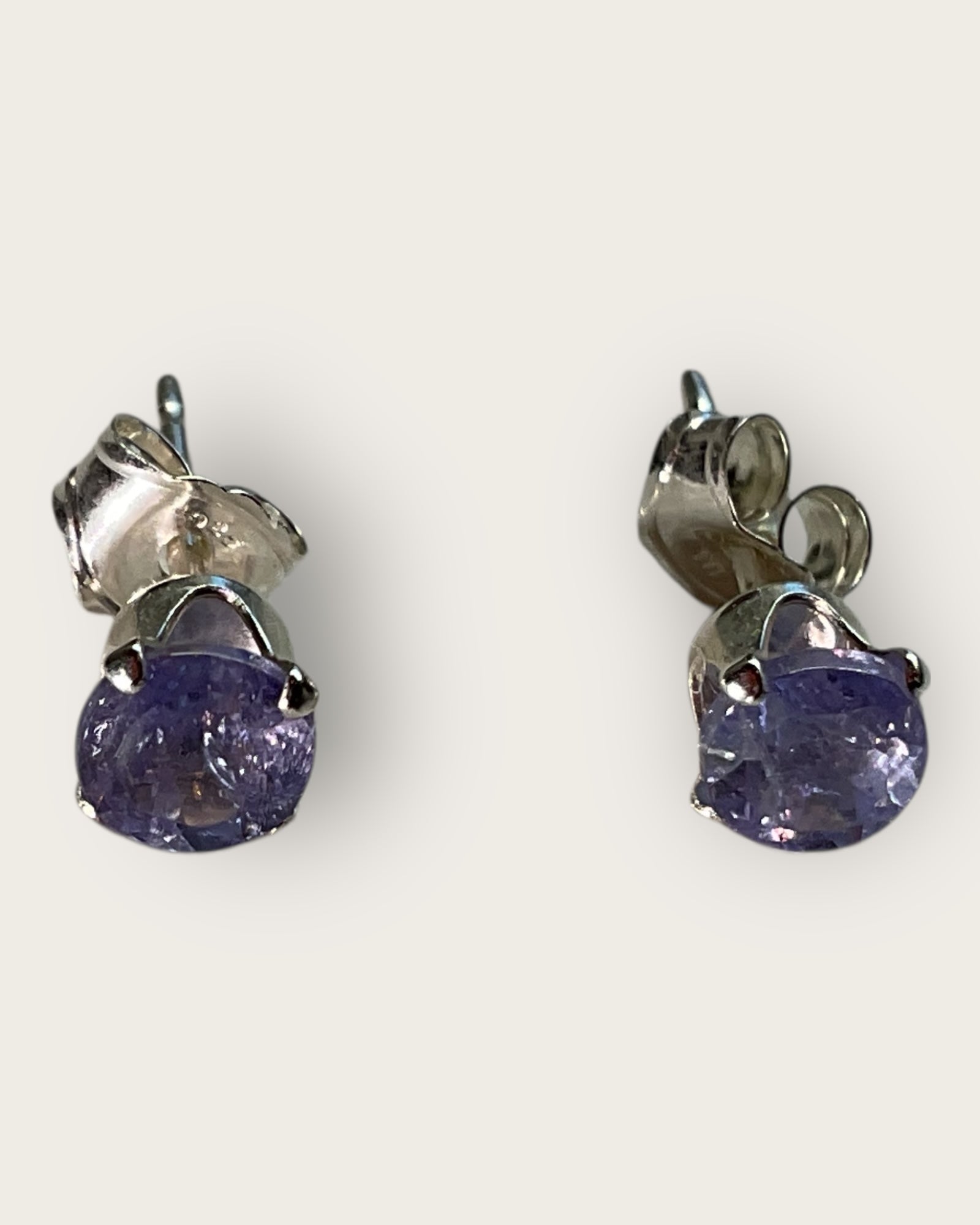 Bling Collection - Tanzanite Stud Designer Earring (Sterling)