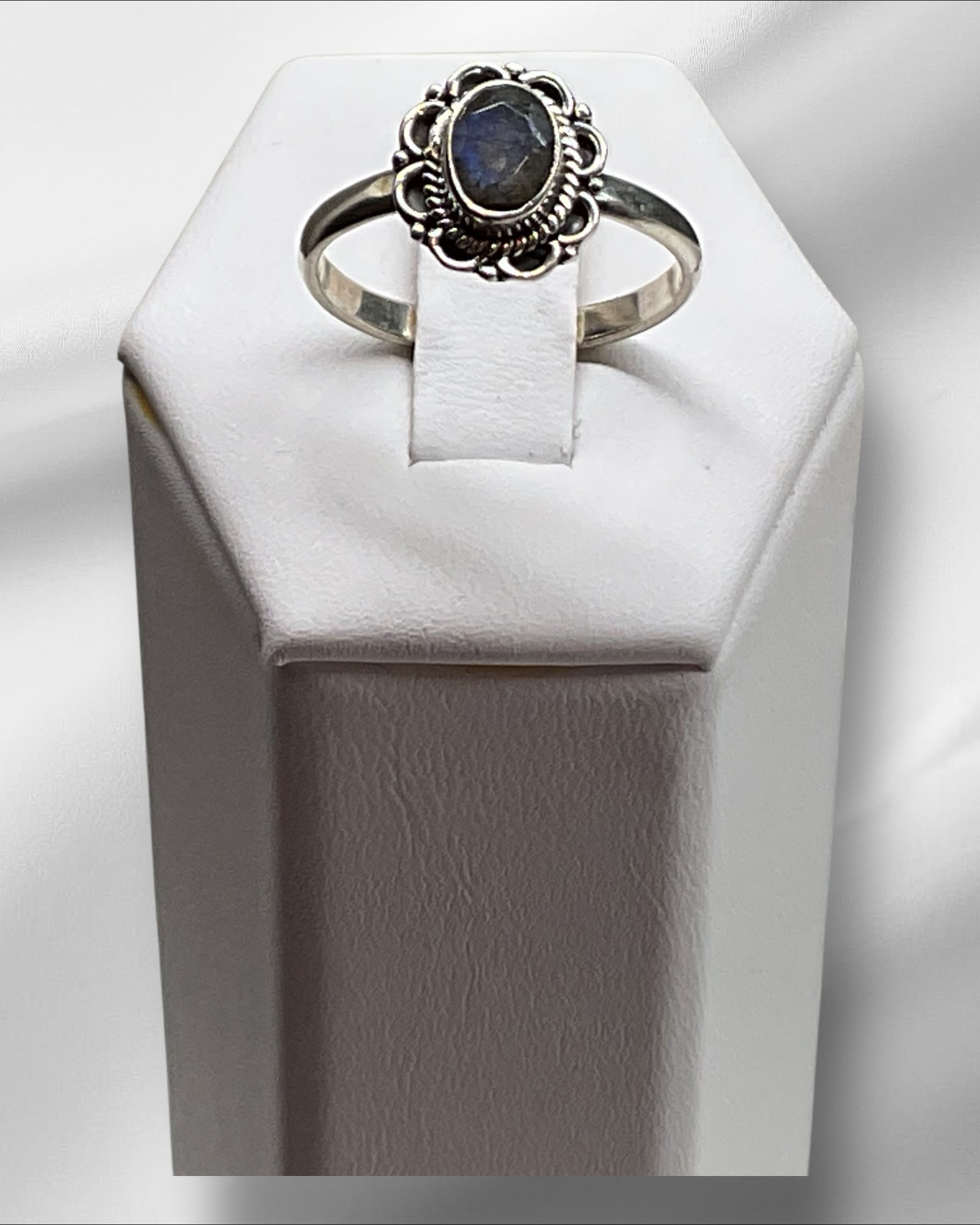 Bling Collection - Labradorite Gemstone Ring (Sterling)