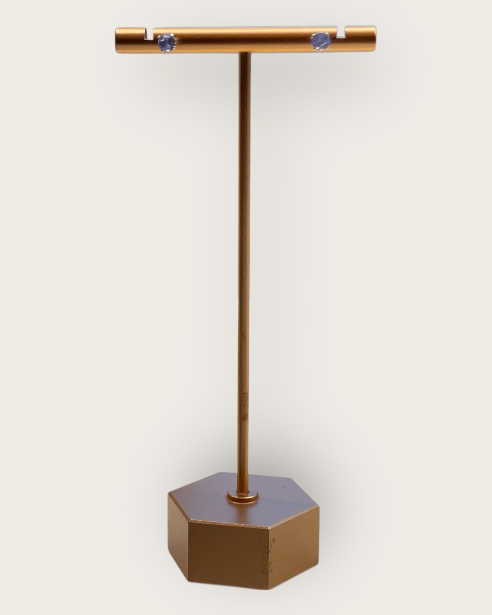 Bling Collection - Tanzanite Stud Designer Earring (Sterling)