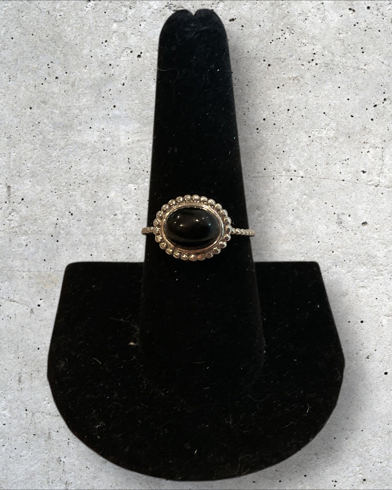 Bling Collection - Onyx Gemstone Ring (Sterling)