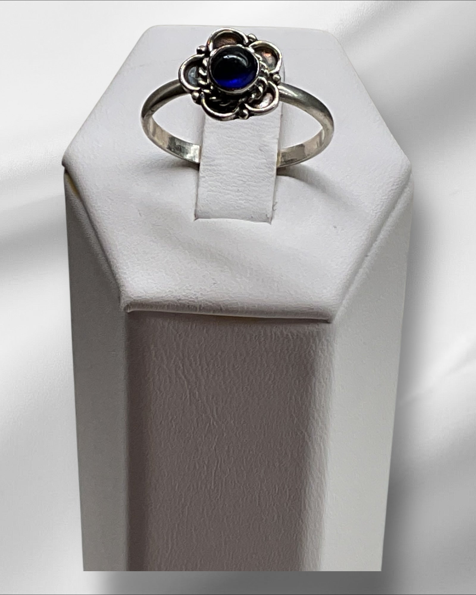 Bling Collection - Lapis Lazuli Gemstone Ring (Sterling)