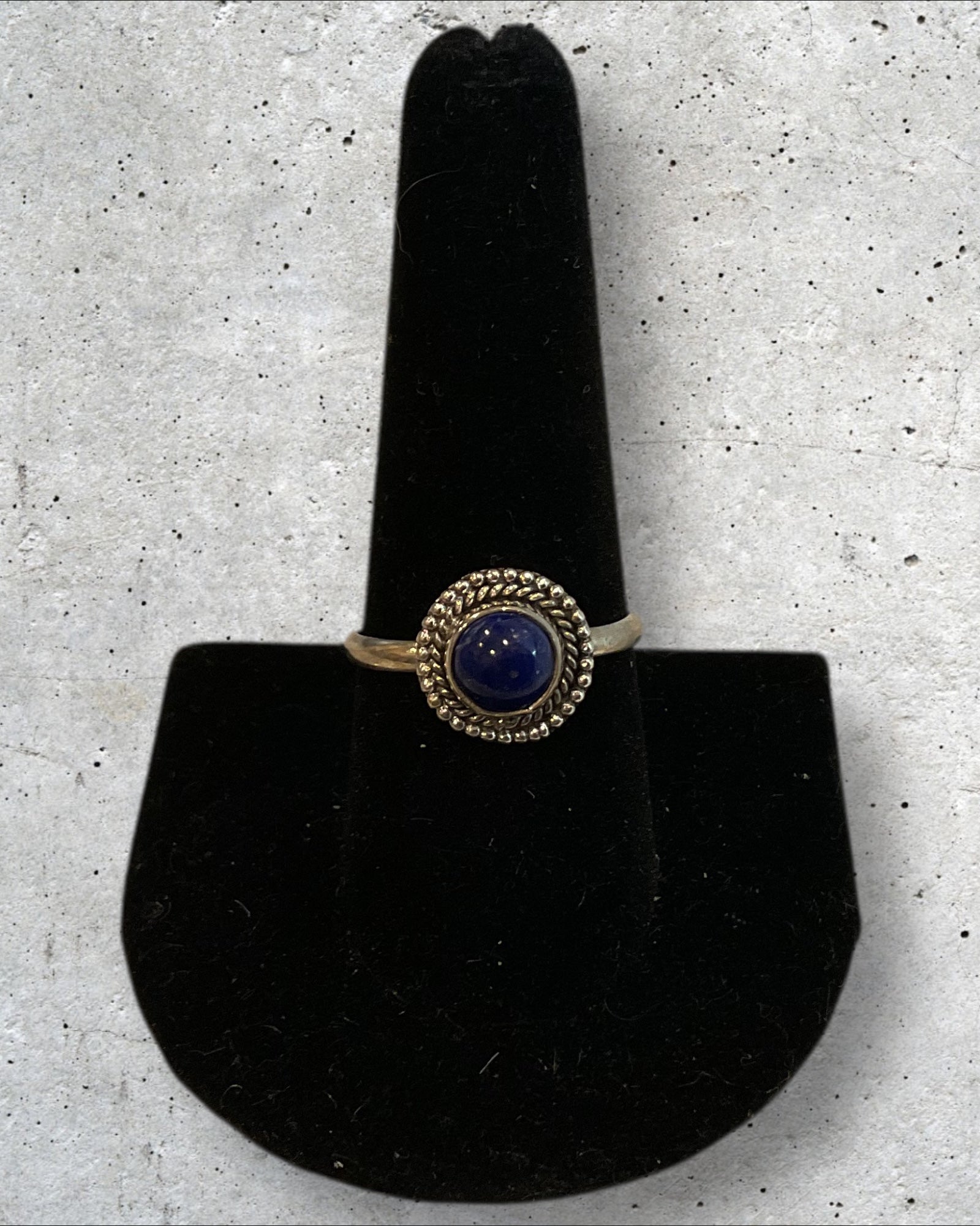Bling Collection - Lapis Lazuli Gemstone Ring (Sterling)